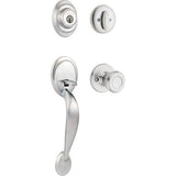 Kwikset Dakota Polished Brass Single Cylinder Door Handleset with Tylo Knob, SmartKey Security