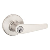 Kwikset Delta Satin Chrome Entry Door Lever with SmartKey Security