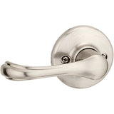 Kwikset Dorian Satin Nickel Passage Hall/Closet Door Lever with Microban Antimicrobial Technology