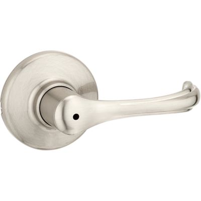 Kwikset Dorian Satin Nickel Privacy Lever, Reversible (Bed/Bath)