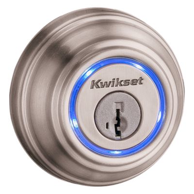 Kwikset Kevo 2nd Gen Satin Nickel Single Cylinder Touch-to-Open Bluetooth Smart Deadbolt
