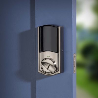 Kevo Convert Smart Lock Satin Nickel Conversion Kit Featuring Bluetooth Technology