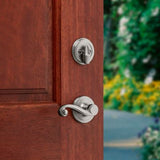 Kwikset Arlington Venetian Bronze SmartKey Single-Cylinder Deadbolt Keyed Entry Door Handleset with Lido Lever