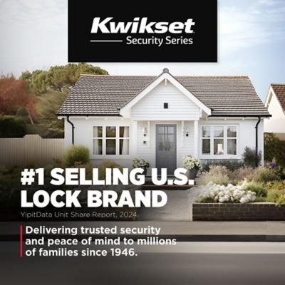 Kwikset Balboa Satin Nickel Single-Cylinder Deadbolt Universal Keyed Entry Door Handle Combo Pack (1 Handle and 1 Deadbolt)