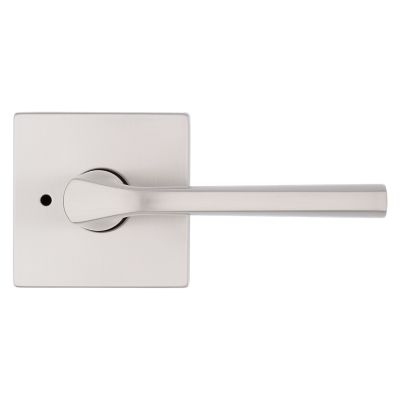 Kwikset Lisbon Polished Chrome Square Privacy Bed/Bath Door Lever