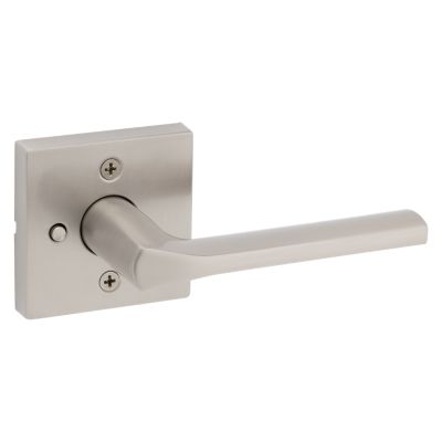 Kwikset Lisbon Polished Chrome Square Privacy Bed/Bath Door Lever