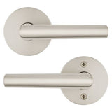 Kwikset Milan Satin Nickel Passage Hall/Closet Door Lever, Round Rose