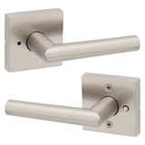 Kwikset Milan Matte Black Privacy Bed/Bath Door Lever