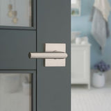 Kwikset Milan Matte Black Privacy Bed/Bath Door Lever