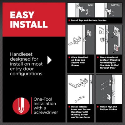 Kwikset Hawthorne Venetian Bronze Single Cylinder Handleset with Juno Knob, SmartKey Security