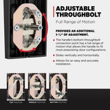 Chelsea Satin Nickel Single Cylinder Door Handleset with Juno Door Knob Featuring SmartKey Security