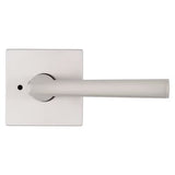 Montreal Square Satin Nickel Privacy Bed/Bath Door Lever