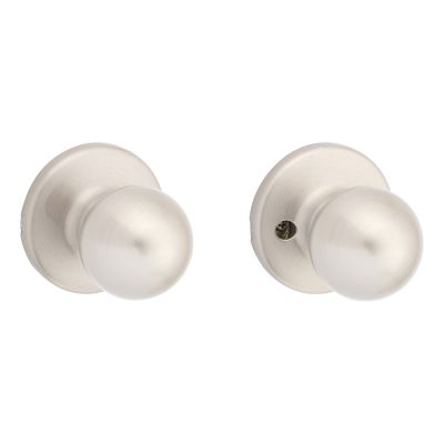 Kwikset Polo Hall/Closet Door Knob with Microban Antimicrobial Technology, Polished Brass