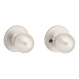 Kwikset Polo Hall/Closet Door Knob with Microban Antimicrobial Technology, Polished Brass