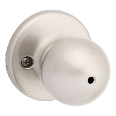 Kwikset Polo Satin Nickel Privacy Lockset, ANSI/BHMA Grade 3, 1-3/4 in Door