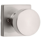 Kwikset Pismo Square Half-Dummy Door Knob in Satin Nickel