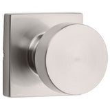 Kwikset Pismo Square Matte Black Hall/Closet Door Knob