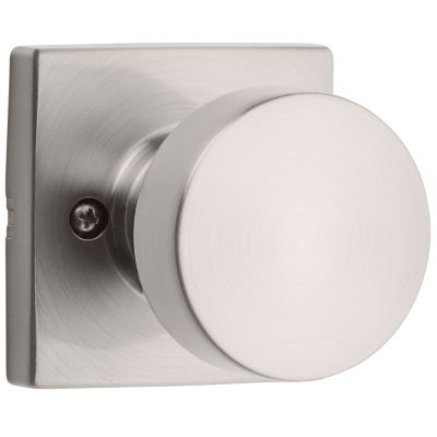 Kwikset Pismo Square Satin Nickel Hall/Closet Door Knob