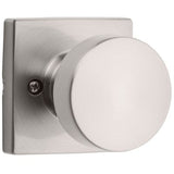 Kwikset Pismo Square Matte Black Hall/Closet Door Knob