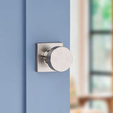 Kwikset Pismo Square Satin Nickel Hall/Closet Door Knob