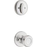 Kwikset Dakota Polished Brass Single Cylinder Handleset with Tylo Knob Featuring SmartKey Security