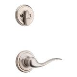Kwikset Arlington Venetian Bronze SmartKey Single-Cylinder Deadbolt Keyed Entry Door Handleset with Tustin Lever
