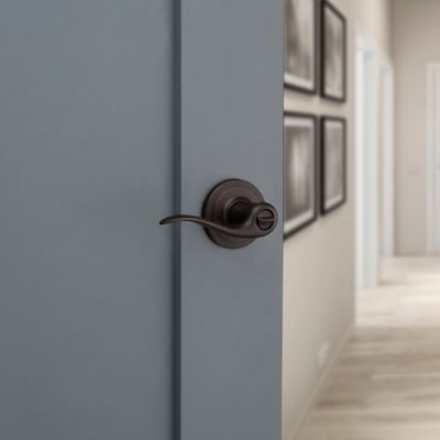 Tustin Venetian Bronze Exterior Entry Door Lever featuring SmartKey Security
