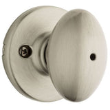Kwikset Aliso Satin Nickel Privacy Bed/Bath Door Knob
