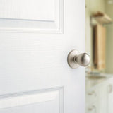 Kwikset Polo Hall/Closet Door Knob with Microban Antimicrobial Technology, Polished Brass