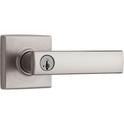 Vedani Square Venetian Bronze Entry Door Lever Featuring SmartKey Security