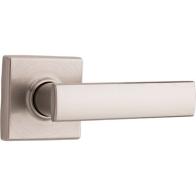 Kwikset Vedani Square Satin Nickel Passage Hall/Closet Door Lever