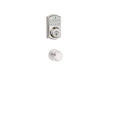 Kwikset Z-Wave SmartCode Satin Nickel Single Cylinder Keypad Electronic Deadbolt with Juno Hall/Closet Knob