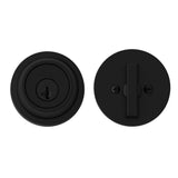 Kwikset 660 Matte Black Single Cylinder Deadbolt featuring SmartKey Security and Microban Technology