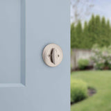 Kwikset 663 Single-Sided Deadbolt in Satin Nickel with Microban Antimicrobial Technology