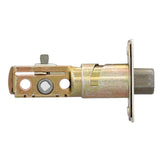 Kwikset Polished Brass Deadbolt Door Latch, Round Corner Adjustable (11776 RCAL DB 3 CP)