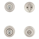 Kwikset Cove Satin Nickel Single-Cylinder Deadbolt Combo Pack (2-Pack)