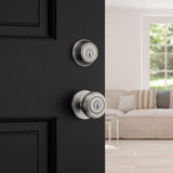Kwikset Cove Satin Nickel Single-Cylinder Deadbolt Combo Pack (2-Pack)