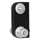 Kwikset Tylo Satin Chrome Single Cylinder Entry Door Knob & Deadbolt Combo Pack