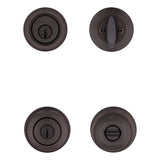 Kwikset Cove Venetian Bronze Exterior Entry Door Knob and Single Cylinder Deadbolt Combo Pack