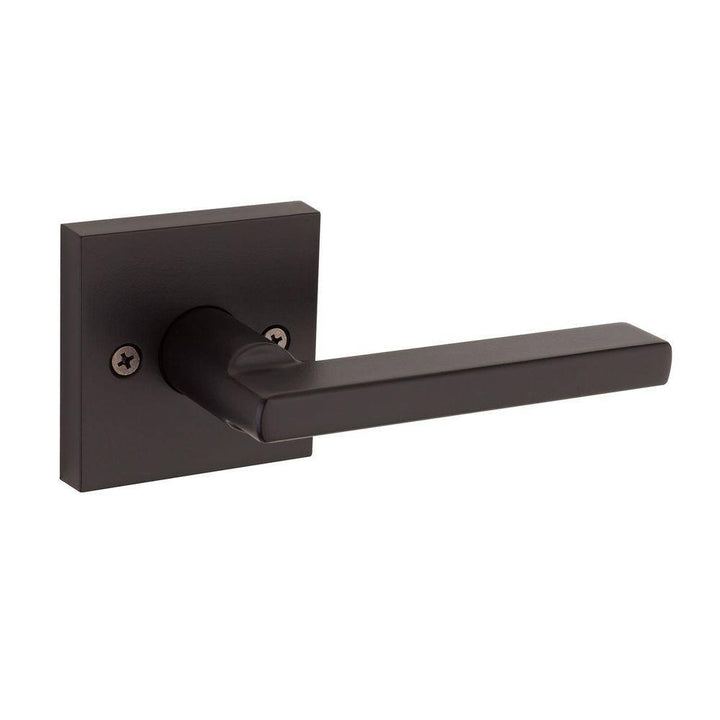 Kwikset Halifax Square Matte Black Dummy Door Lever