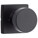 Kwikset Pismo Square Matte Black Half-Dummy Door Knob