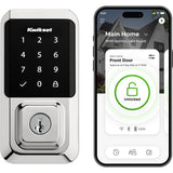 Kwikset HALO Polished Chrome Touchscreen WiFi Keypad Electronic Single-Cylinder Smart Lock Deadbolt featuring SmartKey Security