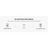 Kwikset Halo Satin Nickel Electronic Smart Lock Deadbolt Feat SmartKey Security Touchscreen and WiFi and San Clemente Handleset