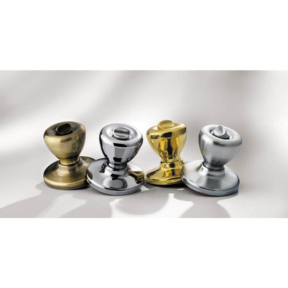 Kwikset Tylo Antique Brass Keyed Entry Door Knob with Microban Antimicrobial Technology