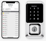 HALO Satin Nickel Single-Cylinder Electronic Smart Lock Deadbolt Featuring SmartKey Security, Touchscreen and Wi-Fi
