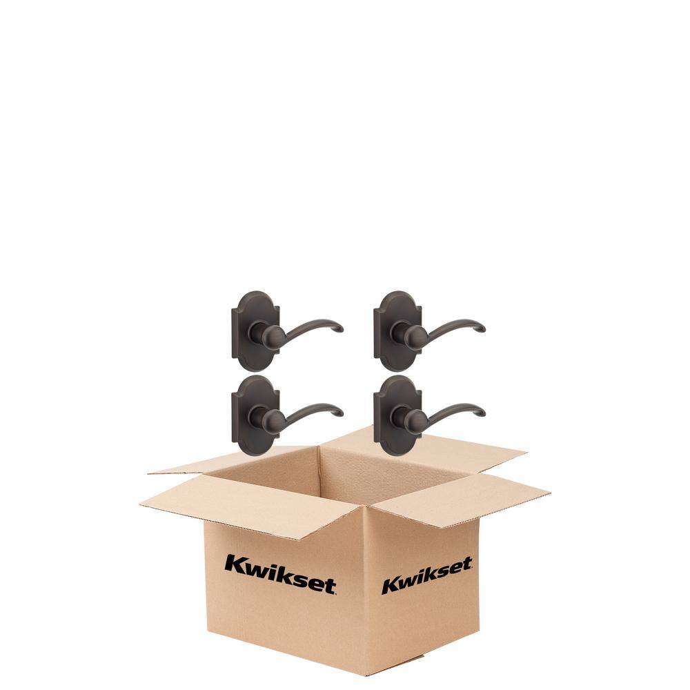 Kwikset Austin Venetian Bronze Passage Hall/Closet Door Lever (4-Pack)