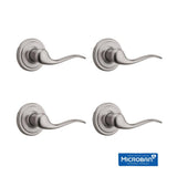 Kwikset Tustin Satin Nickel Passage Hall/Closet Door Handle (4-Pack)