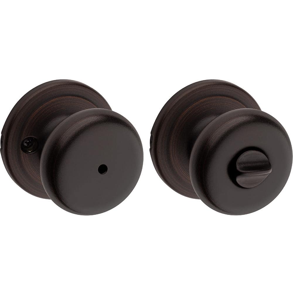 Kwikset Juno Venetian Bronze Privacy Lockset, ANSI/BHMA Grade 2, Fits 1-3/4 in. Doors