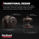 Kwikset Juno Venetian Bronze Privacy Bed/Bath Door Knob
