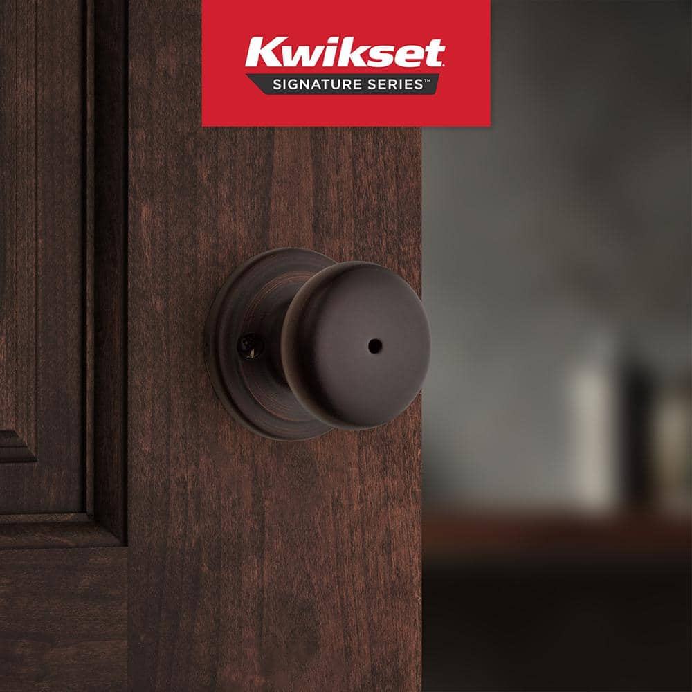 Kwikset Juno Venetian Bronze Privacy Bed/Bath Door Knob